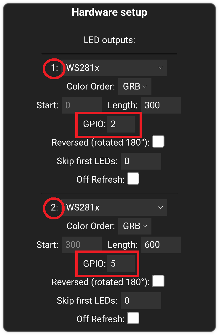 GPIO-connection-settings